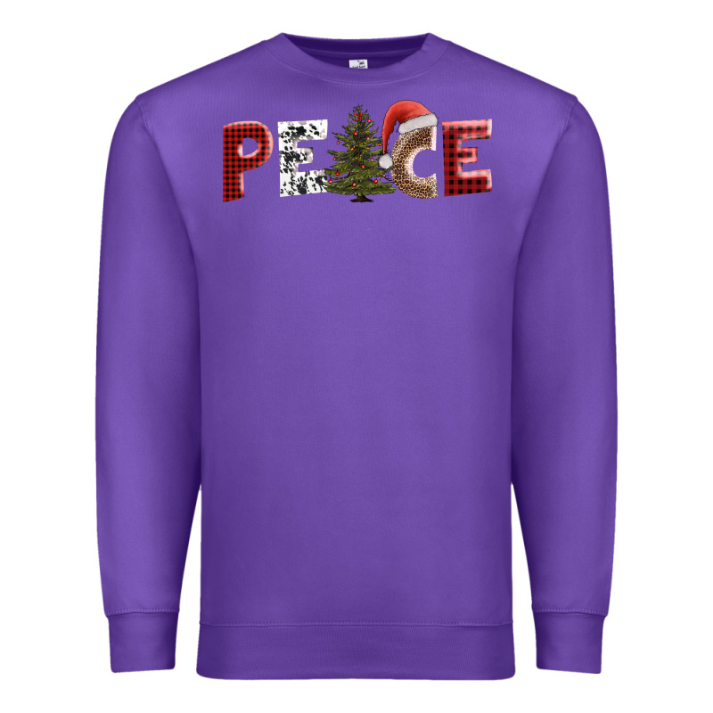Peace Christmas Premium Sweatshirt by AdoDesignShop | Teevron