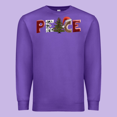 Peace Christmas Premium Sweatshirt Designed By Adodesignshop