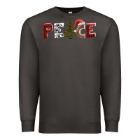 Smoke peace christmas Premium Sweatshirt - AdoDesignShop