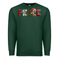 Sports Green peace christmas Premium Sweatshirt - AdoDesignShop