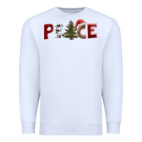White peace christmas Premium Sweatshirt - AdoDesignShop