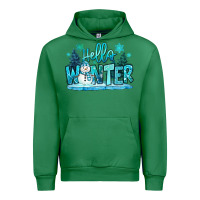 Emerald hello winter snowman Urban Hoodie - MaliasSmallBusiness