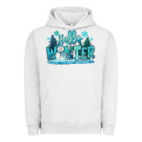 Pigment Lunar Rock hello winter snowman Urban Hoodie - MaliasSmallBusiness
