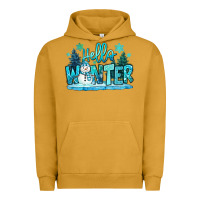 Pigment Peanut Butter hello winter snowman Urban Hoodie - MaliasSmallBusiness