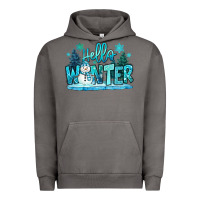 Pigment Tornado hello winter snowman Urban Hoodie - MaliasSmallBusiness