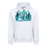 White hello winter snowman Urban Hoodie - MaliasSmallBusiness