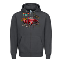 Smoke eat fresh buy local Zipper Hoodie - CowhideDigitalArt
