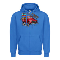 True Royal eat fresh buy local Zipper Hoodie - CowhideDigitalArt