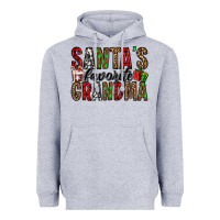 Heather Grey santa's favorite grandma Heavyweight Hoodie - Jasminsmagicworld