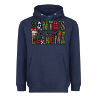 Navy santa's favorite grandma Heavyweight Hoodie - Jasminsmagicworld