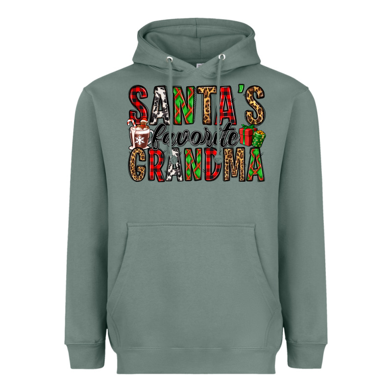 Santa's Favorite Grandma Heavyweight Hoodie by Jasminsmagicworld | Teevron