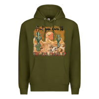 Army Green ain t going down til the sun comes up Premium Hoodie - MaliasSmallBusiness