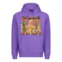 Purple ain t going down til the sun comes up Premium Hoodie - MaliasSmallBusiness