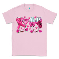 Bubblegum Pink breast cancer wine glasses Classic Tee - texasbilliewilder