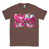 Chestnut breast cancer wine glasses Classic Tee - texasbilliewilder