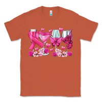 Copper breast cancer wine glasses Classic Tee - texasbilliewilder