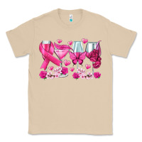 Mushroom breast cancer wine glasses Classic Tee - texasbilliewilder