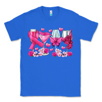 True Royal breast cancer wine glasses Classic Tee - texasbilliewilder