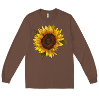 Chestnut sunflower Long Sleeve Tee - RanaPortraitStore