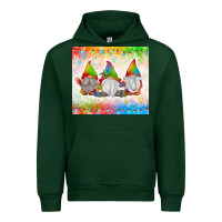 Forest Green christmas lights gnome Urban Hoodie - MaliasSmallBusiness