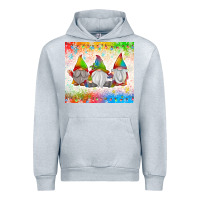 Heather Grey christmas lights gnome Urban Hoodie - MaliasSmallBusiness