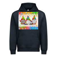 Navy christmas lights gnome Urban Hoodie - MaliasSmallBusiness