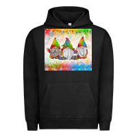 Pigment Black christmas lights gnome Urban Hoodie - MaliasSmallBusiness