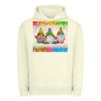 Pigment Pistachio christmas lights gnome Urban Hoodie - MaliasSmallBusiness