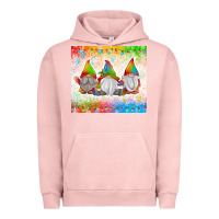 Pigment Salmon christmas lights gnome Urban Hoodie - MaliasSmallBusiness