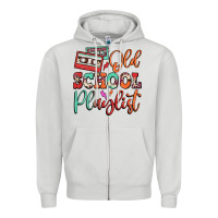 Dove Grey old school playlist cassette Zipper Hoodie - FaDigitalArtStudio