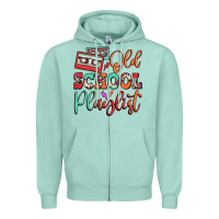 Seafoam old school playlist cassette Zipper Hoodie - FaDigitalArtStudio