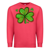 Cardinal st patricks day shamrock with glitter Premium Sweatshirt - Artiststas