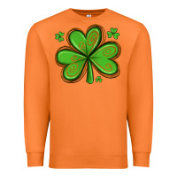 Carrot st patricks day shamrock with glitter Premium Sweatshirt - Artiststas