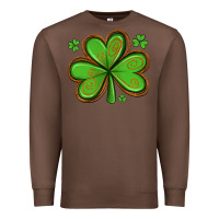 Chestnut st patricks day shamrock with glitter Premium Sweatshirt - Artiststas