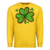 Lemon st patricks day shamrock with glitter Premium Sweatshirt - Artiststas