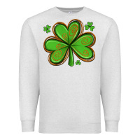 Oatmeal Heather st patricks day shamrock with glitter Premium Sweatshirt - Artiststas
