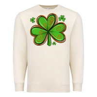 Sandshell st patricks day shamrock with glitter Premium Sweatshirt - Artiststas