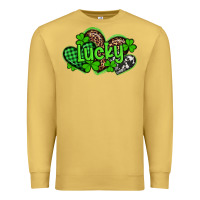 Antique Gold st patricks day lucky western hearts Premium Sweatshirt - Artiststas