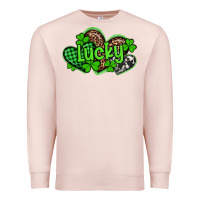 Pale Pink st patricks day lucky western hearts Premium Sweatshirt - Artiststas