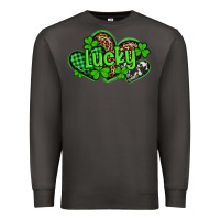 Smoke st patricks day lucky western hearts Premium Sweatshirt - Artiststas