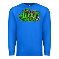 True Royal st patricks day lucky western hearts Premium Sweatshirt - Artiststas