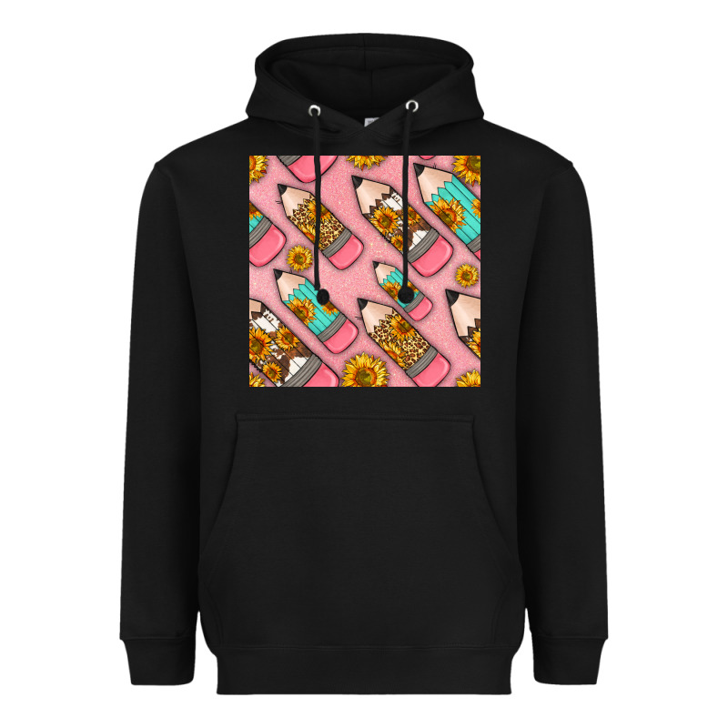 Western Pencil Seamless Pattern Heavyweight Hoodie by BundleAndBundleShop | Teevron