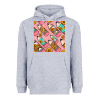 Heather Grey western pencil seamless pattern Heavyweight Hoodie - BundleAndBundleShop
