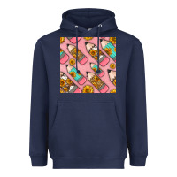 Navy western pencil seamless pattern Heavyweight Hoodie - BundleAndBundleShop