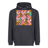 Smoke western pencil seamless pattern Heavyweight Hoodie - BundleAndBundleShop