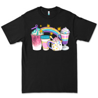 Black Unicorn Coffee Cups Premium Tee - Artiststas