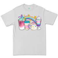 Dove Grey Unicorn Coffee Cups Premium Tee - Artiststas