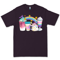 Plum Unicorn Coffee Cups Premium Tee - Artiststas