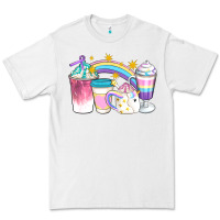 White Unicorn Coffee Cups Premium Tee - Artiststas
