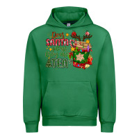 Emerald deer santa please bring me tea Urban Hoodie - MaliasSmallBusiness